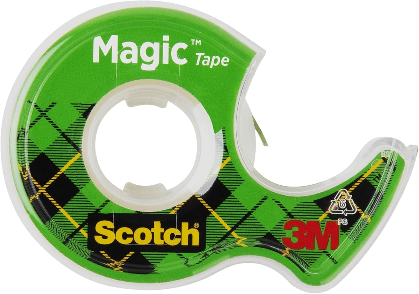 Magic Tape, Invisible, Home Office Supplies and Back to School Supplies for College and Classrooms, 6 Rolls with Dispensers