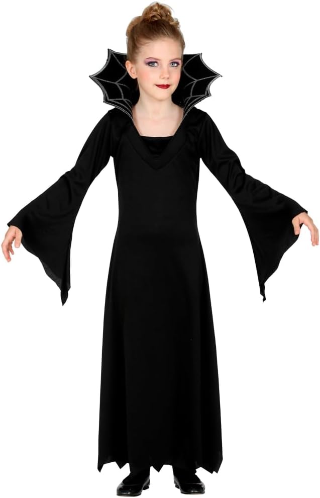 Vampiress Fancy Dress Halloween Costume Kids Dress Up Countess Vampire Carnival Theme Party Fancy Dress