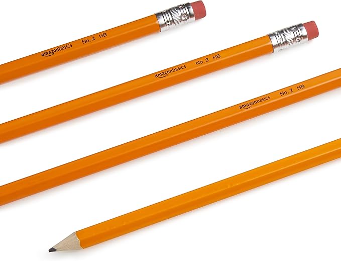 Wood-Cased #2 Pencils, Pre-sharpened, HB Lead Bulk Box, 150 Count, Yellow