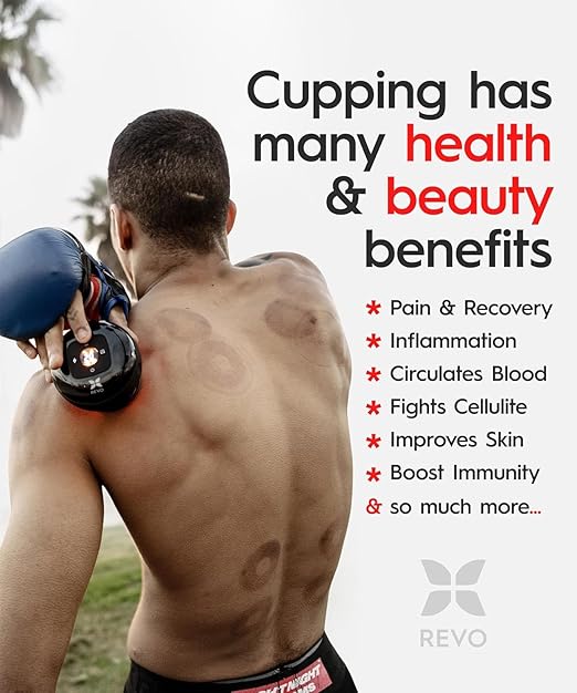 The Original 4-in-1 Smart Cupping Therapy Massager, Red Light Therapy for Targeted Pain Relief, Knots, Aches, Muscle Soreness, Circulation & Tighter Skin, Portable Cupping Kit