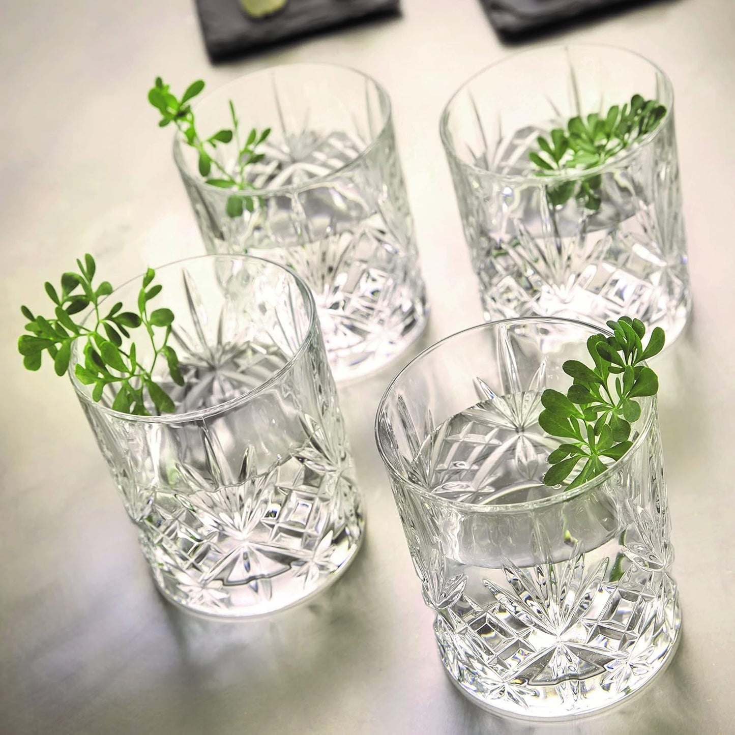 Italiana S.p.a. Melodia Line Modern Glass Water Glasses, 6 Units (Pack of 1)