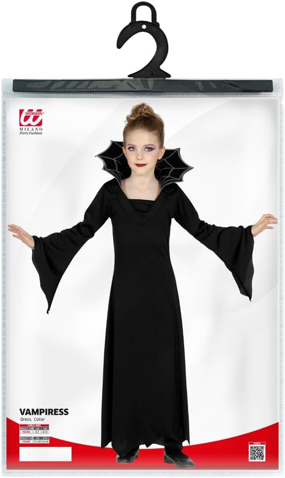 Vampiress Fancy Dress Halloween Costume Kids Dress Up Countess Vampire Carnival Theme Party Fancy Dress