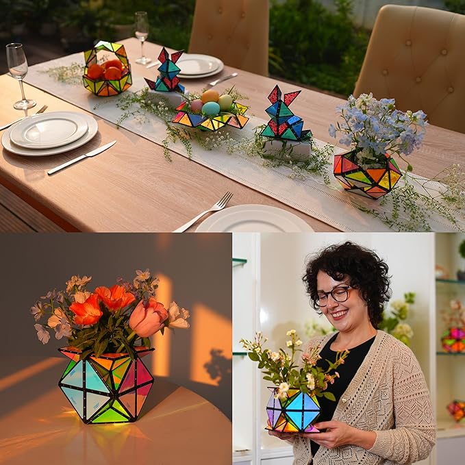 Magnet Pyramid Stone - 1 Cube Transforms into 1 Billion Shapes, 14 pcs (12 Puzzle pcs and 2 Accessories), 243 Rare Earth Magnets, Holographic Design Magnet Tiles Creative Puzzle STEM/STEAM Toy