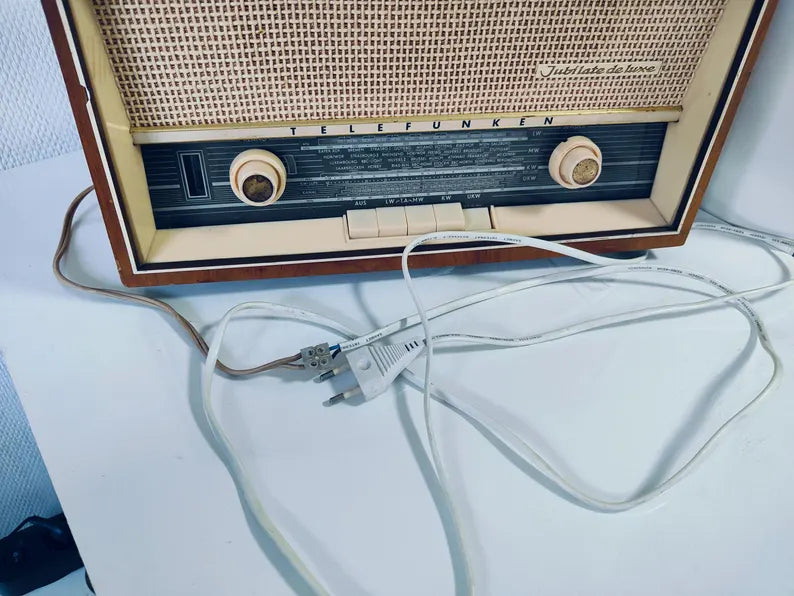 Vintage Telefunken Jubilate de Luxe 1361W Tube Radio | Mid-Century German Radio | Fully Working Retro