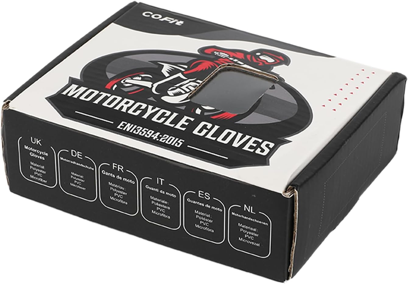 Motorcycle Gloves for Men and Women, Full Finger Touchscreen Motorbike Gloves for BMX ATV MTB Riding, Road Racing, Cycling, Climbing, Motocross - Black M