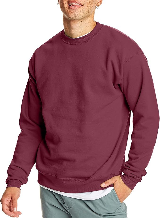 Men's EcoSmart Fleece, Pullover Crewneck Sweatshirt, 1 or 2 Pack