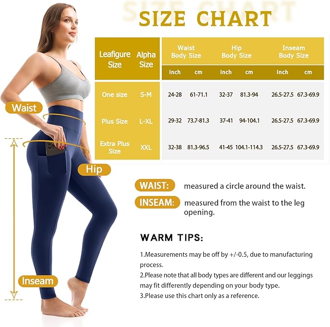 Leggings with Pockets for Women, High Waisted Buttery Soft Womens Leggings for Gym Yoga Workout
