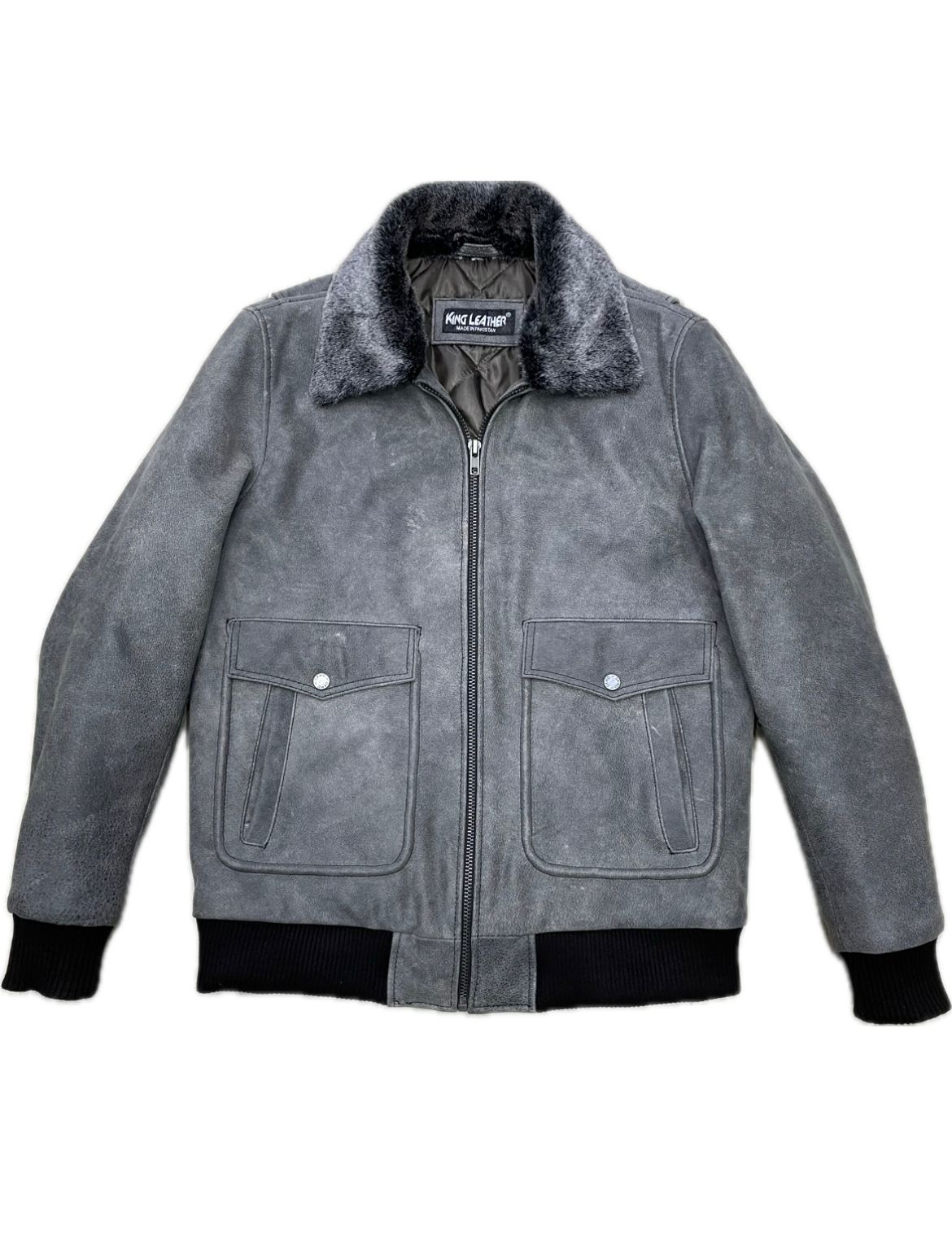 Buffalo Antique jakcet with removable fur collar