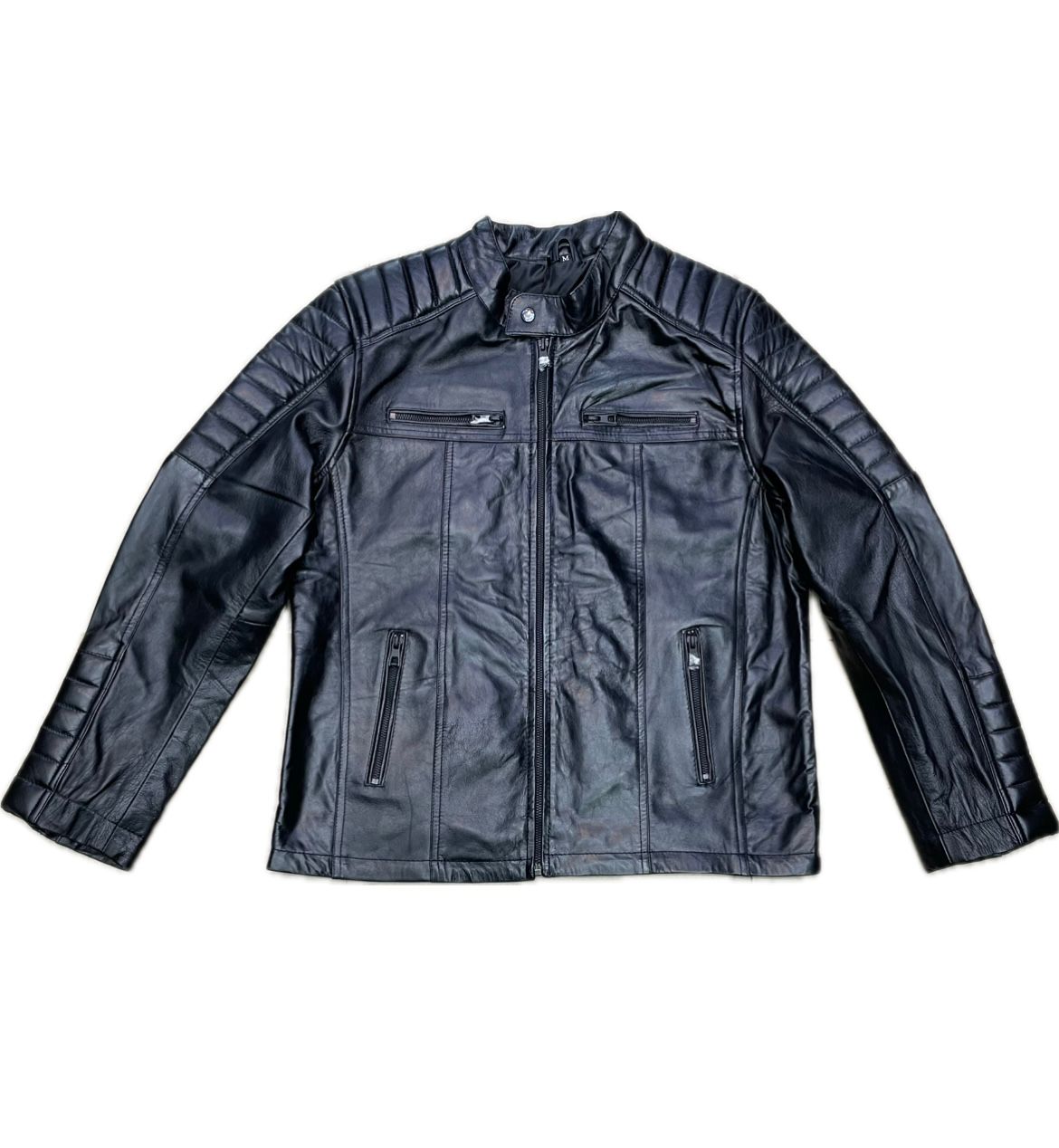 6 pocket sheep leather jacket