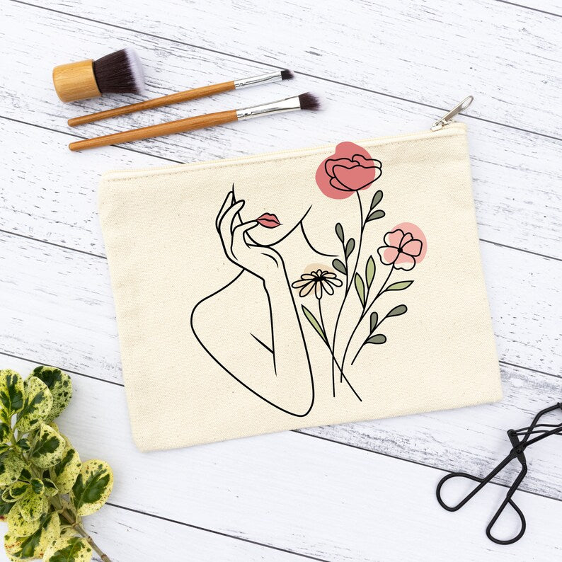 Floral Woman Svg Design\ Floral Body Svg\ Woman Line Drawing Svg\ Floral Shirt Svg\ Flower Woman Svg Png Dxf Eps Files Digital Download