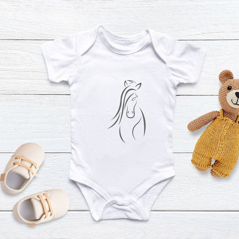 Horse Line Art\ Horses Line Drawing\ Line Digital File\ Laser Cutting Instant Download\ SVG & PNG file