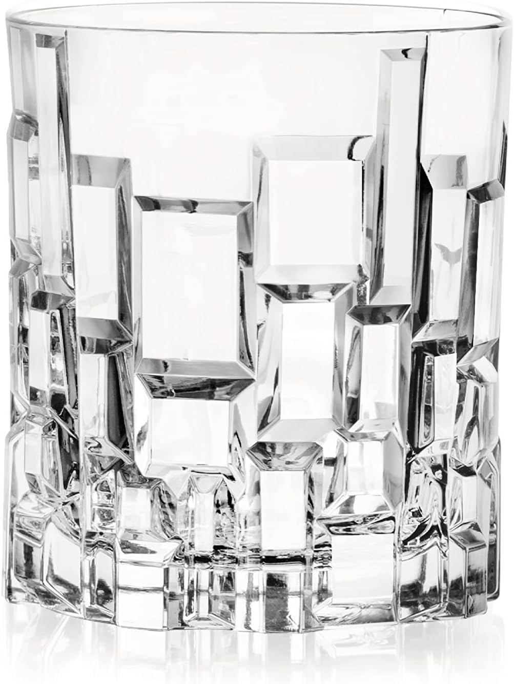taliana S.p.a. Etna Line | Modern Glass Water Glasses Set of 6 Crystal Glasses