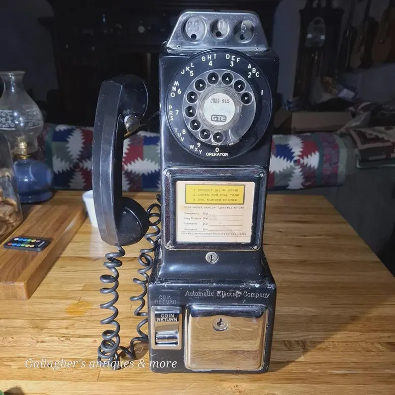 Vintage 1950s Automatic Electric Pay Telephone