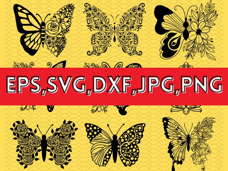 Floral butterfly svg\ butterfly Svg bundle\ Floral Woman SVG\ butterfly fairy svg\ Butterfly flower svg\ butterfly wings Svg\ Cricut, Eps