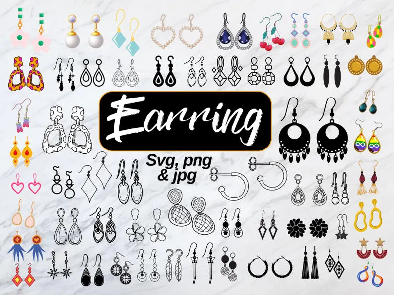 Earring SVG Bundle\ Leather Earring SVG\ Laser Cut Earrings\ Geometric Earrings\ Leaf Earrings\ Teardrop Earrings