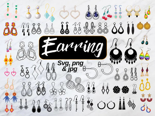 Earring SVG Bundle\ Leather Earring SVG\ Laser Cut Earrings\ Geometric Earrings\ Leaf Earrings\ Teardrop Earrings