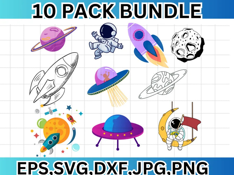 Spaceship SVG\ Rocket SVG\ Spaceship Bundle Svg\ Spaceship PNG\ Rocket Png\ Space Svg\ Spaceship Cut File\ Space Elements\ Spaceship Clipart
