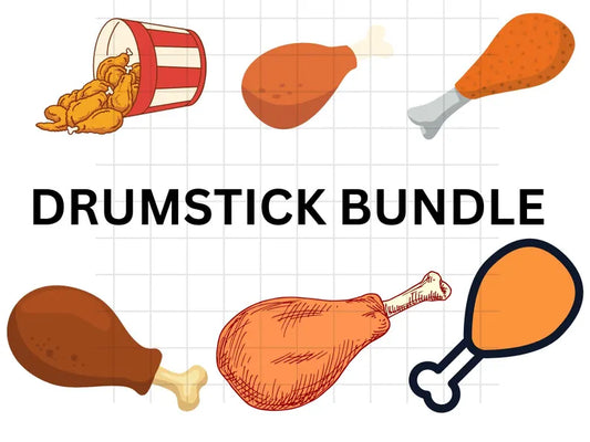 Chicken Leg Svg\ Chicken Svg\ Leg Svg\ Cut Svg Files\ Cutting files for cricut\ digital download\ drumnstick svg