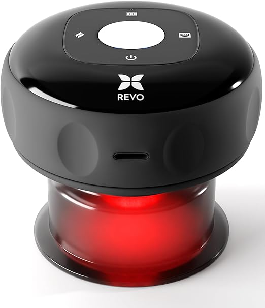 The Original 4-in-1 Smart Cupping Therapy Massager, Red Light Therapy for Targeted Pain Relief, Knots, Aches, Muscle Soreness, Circulation & Tighter Skin, Portable Cupping Kit