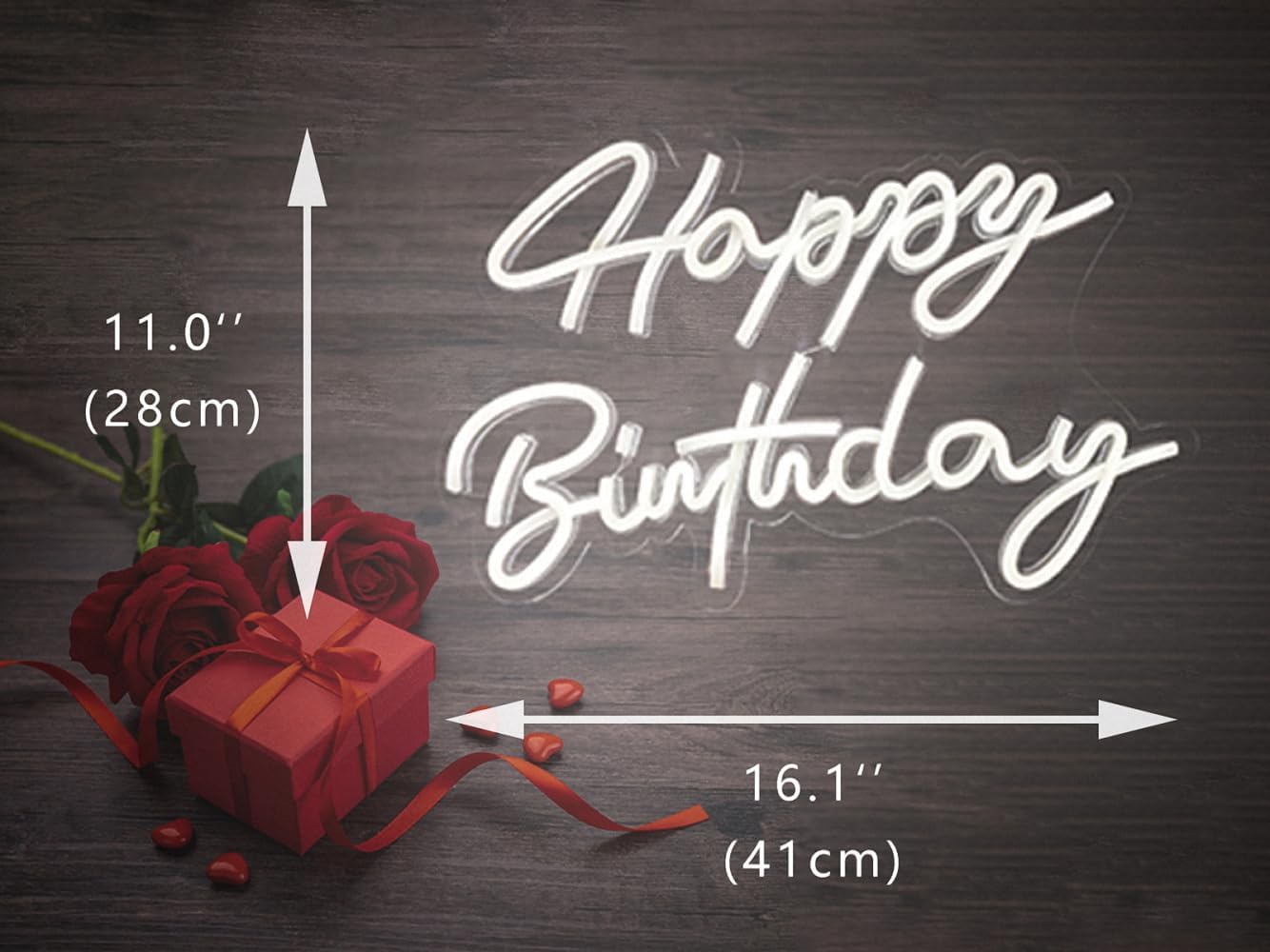 LED Neon Sign Night Light for Wall Party Décor Bedroom Room Bar Wedding Home Birthday Art Decoration Christmas with USB Light modulator 5v 16.5''*9.1''