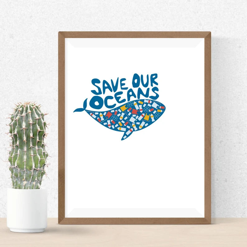 Save Our Oceans\ save the sea vector\ eco\ protect nature\ digital clipart\ t-shirt design\ instant download (svg, jpeg, png)