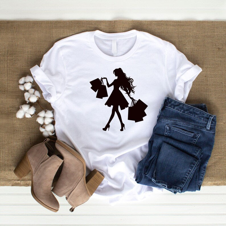 Shopping Girl SVG\ Shopping Girl SVG Bundle\ shopping girl clipart\ Shopping Girl Cut File\ Shopping Girl Cricut\ Shopping Girl silhouette