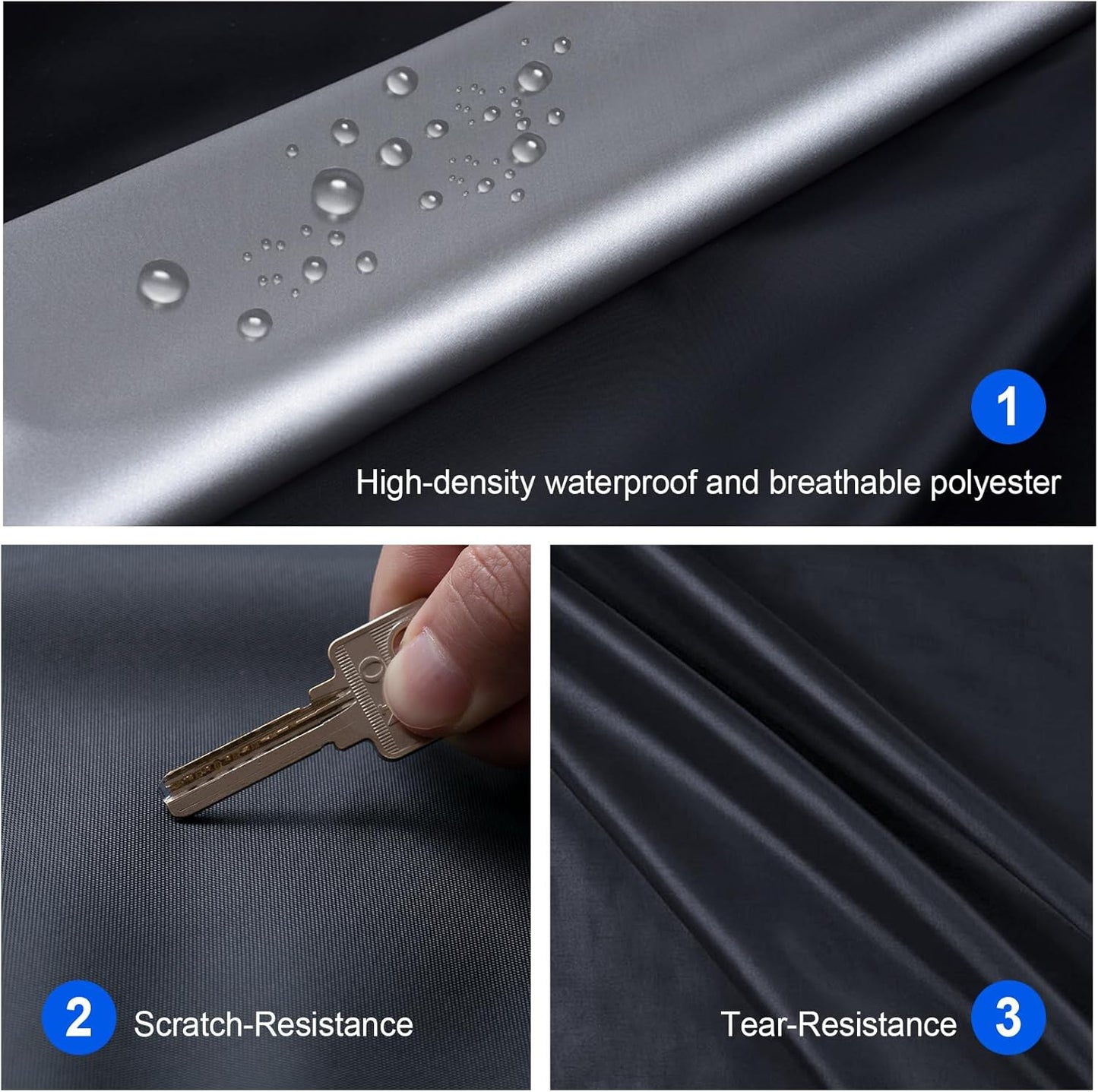 Car Cover for Automobiles All Weather Waterproof, Universal Fit