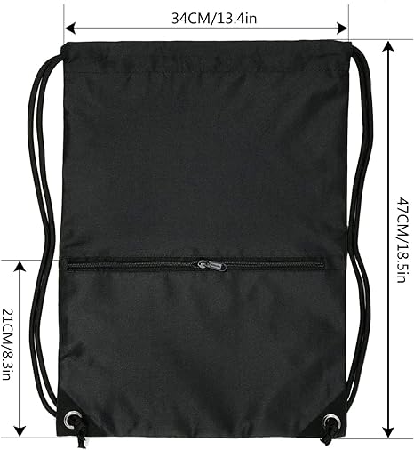 Drawstring Backpack Bag Sport Gym Sackpack