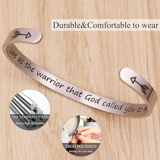 Bracelets for Women Mothers Day Bracelet Gifts from Daughter Inspirational Gifts for Women Graduation Gifts for Her Motivational Birthday Cuff Bangle