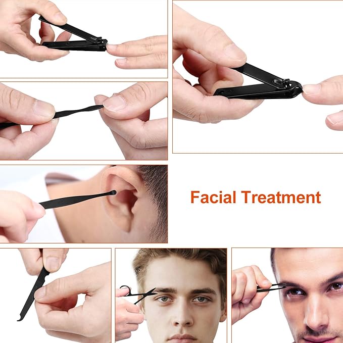 Travel Manicure Set, Manicure Kit, Nail Clipper Set Professional Nail Care Set for Manicure, Manicure Nail Grooming Kit Manicure Tools, Nail Care Kit