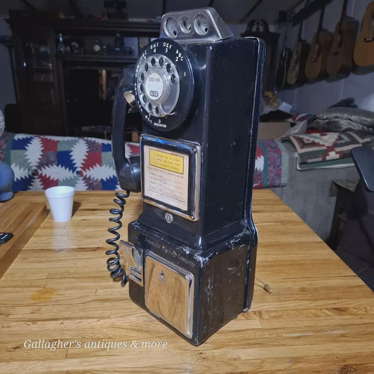 Vintage 1950s Automatic Electric Pay Telephone