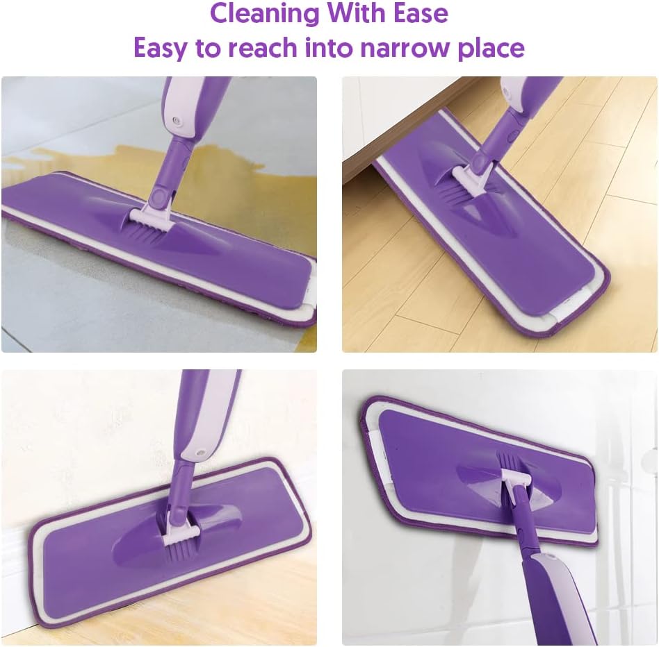Spray Mop Mop Professional Floor Mop with 2 Refillable Bottles for Home, Kitchen, Hardwood, Laminate, Wood, Ceramic