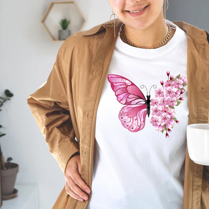 Floral Butterfly SUBLIMATION design PNG\ Flower Butterfly Sublimation\ Butterfly PNG sublimation file\ Watercolor Butterfly png file