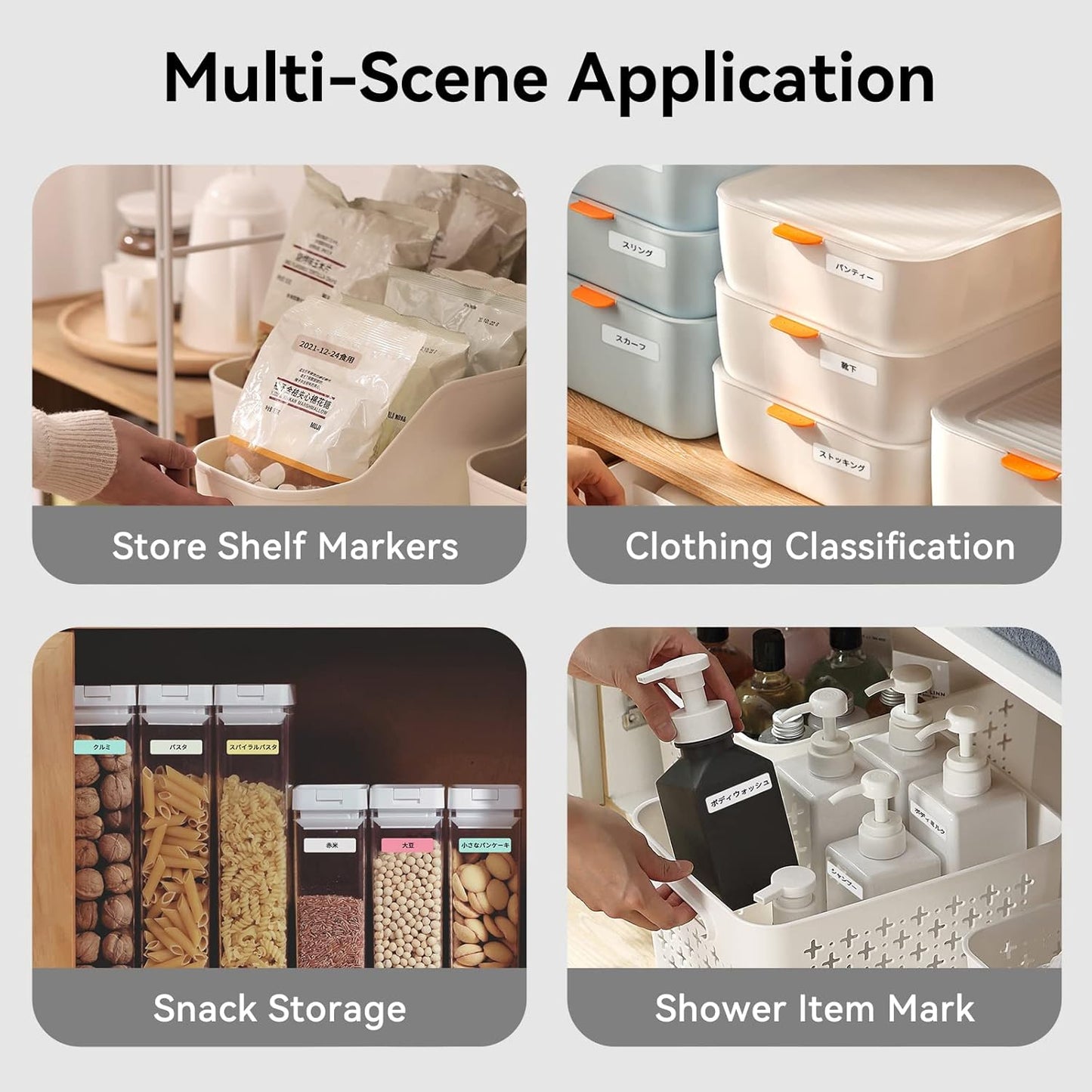 Mini Portable Labeling Machine, Bluetooth Thermal Label Printer for iOS & Android, Embossed Sticker Printer Suitable for Home Kitchen