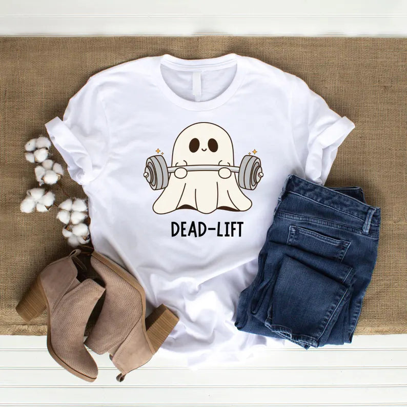 Dead-Lift Ghost svg\ Funny Ghost Shirt\ Gym Ghost svg\ Deadlift ghost svg vector png
