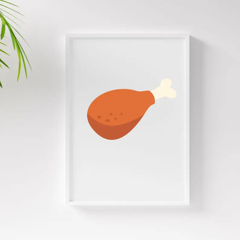 Chicken Leg Svg\ Chicken Svg\ Leg Svg\ Cut Svg Files\ Cutting files for cricut\ digital download\ drumnstick svg