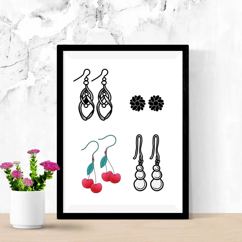 Earring SVG Bundle\ Leather Earring SVG\ Laser Cut Earrings\ Geometric Earrings\ Leaf Earrings\ Teardrop Earrings
