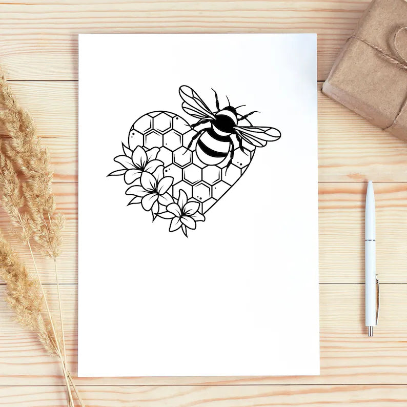 Bee SVG Mega Bundle Honeycomb\ cut file Cute bumble\ bee Honey drip\ Beehive Honeybee\ Spring animal\ Tumbler Beekeeper\ Silhouette Cricut
