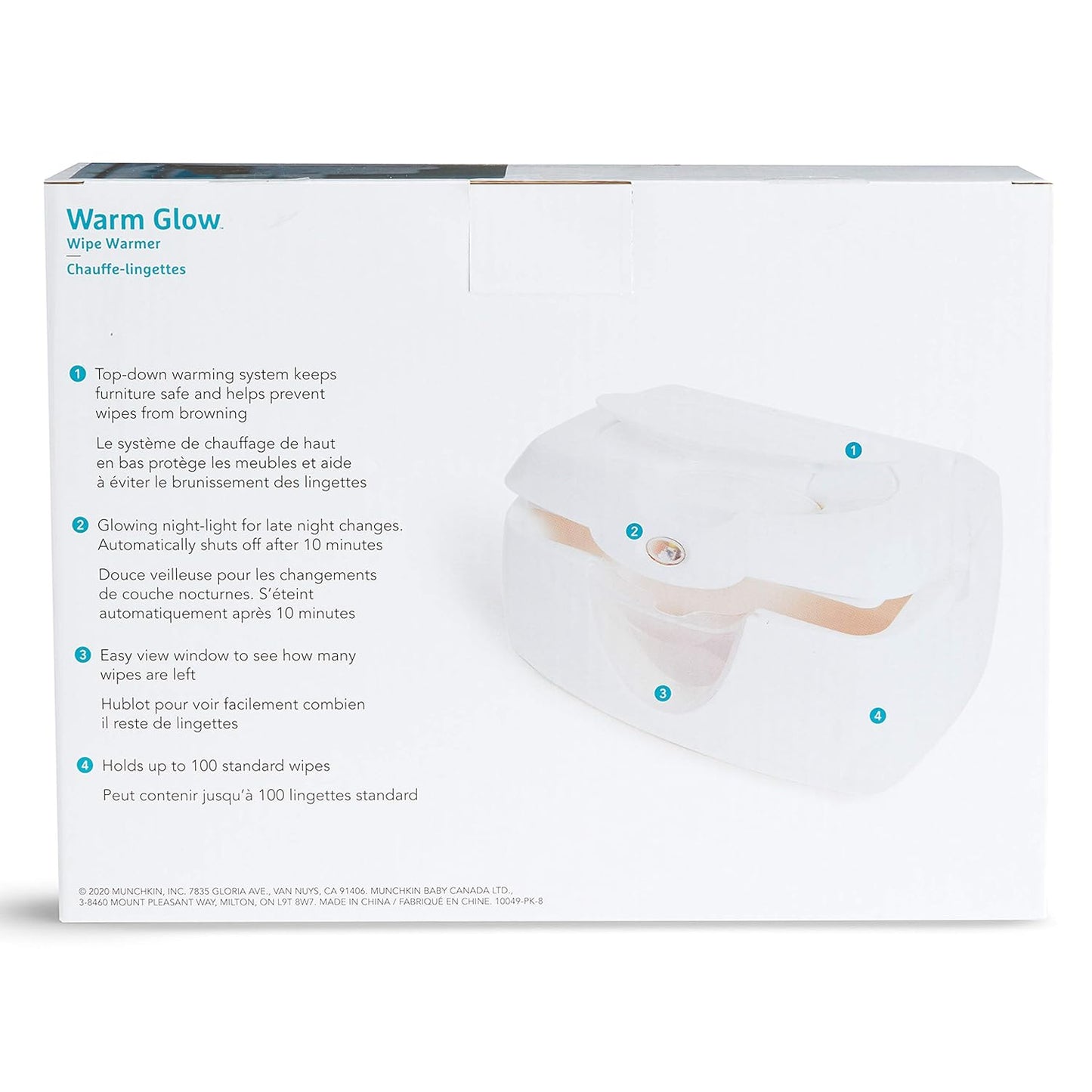 Warm Glow Baby Wipe Warmer, White
