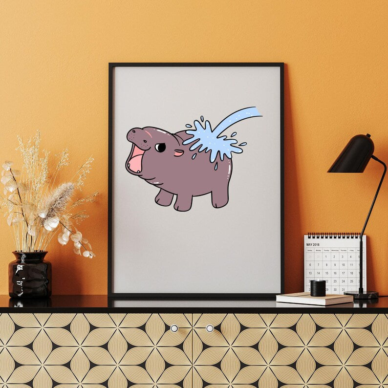 Hippo SVG\ Baby Hippo Svg\ Cute Hippo Svg\ Hippo clipart\ Boy Girls Hippo birthday shirt\ Jungle animals Hippo Cut files Digital Download