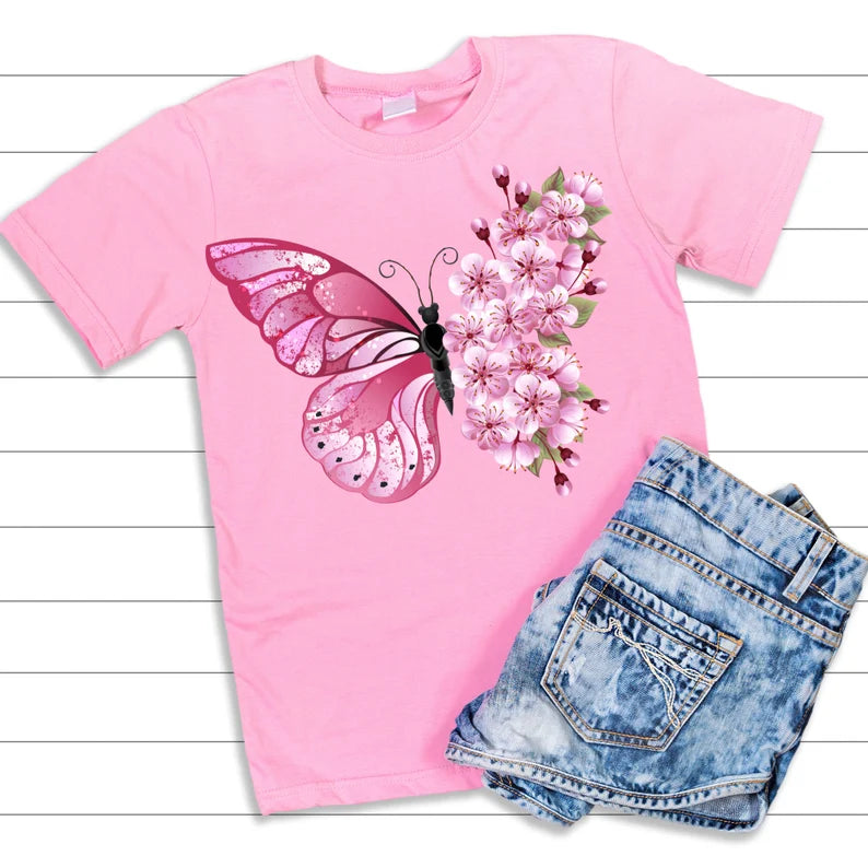 Floral Butterfly SUBLIMATION design PNG\ Flower Butterfly Sublimation\ Butterfly PNG sublimation file\ Watercolor Butterfly png file