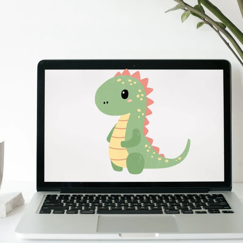 Baby Dino SVG Bundle\T-rex Brontosaurus Stegosaurus\Triceratops Pterodactyl layered\ cut file Baby Toddler\ Silhouette Cricut Vinyl Clip Art