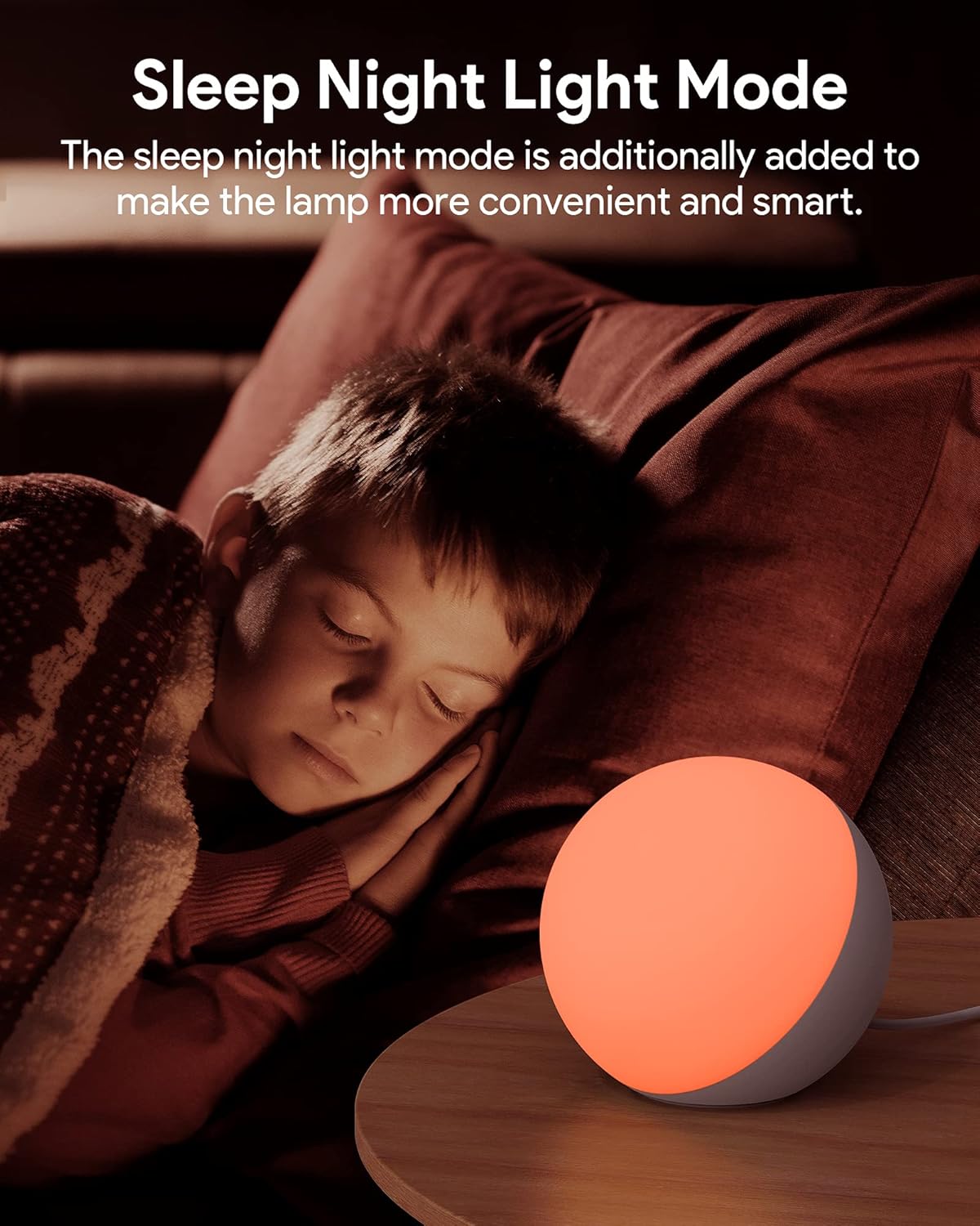 Smart Table Lamp, Dimmable Desk Lamp with App/Voice Control, LED RGB Color Changing Touch Lamp, Night Light for Bedroom Compatible with Alexa