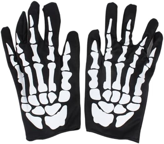 Halloween Skeleton Coat + Face Mask + Gloves Set Costumes Halloween Cosplay Fancy Dress Party