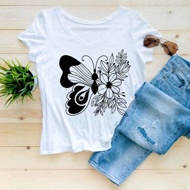 Floral butterfly svg\ butterfly Svg bundle\ Floral Woman SVG\ butterfly fairy svg\ Butterfly flower svg\ butterfly wings Svg\ Cricut, Eps