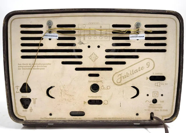Telefunken Jubilate 9 Tube Radio: 1950s German Mid Century Decor
