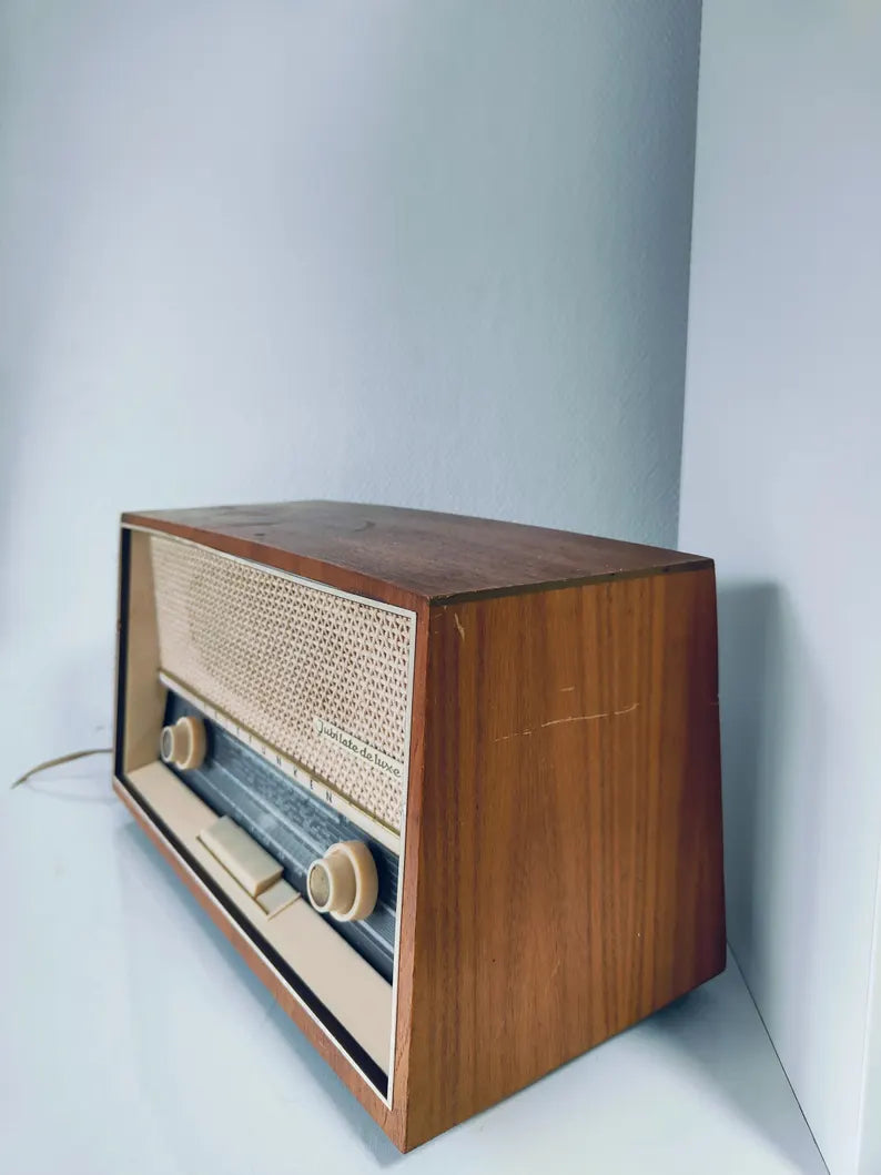 Vintage Telefunken Jubilate de Luxe 1361W Tube Radio | Mid-Century German Radio | Fully Working Retro