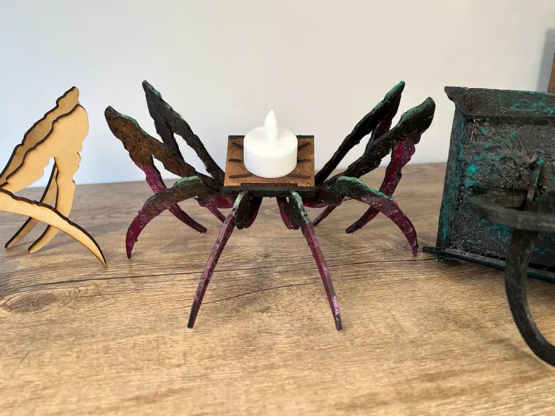 Lantern Spider Gothic Halloween 3mm Laser cut (svg dxf Ai xcs ibrn Lightburn)