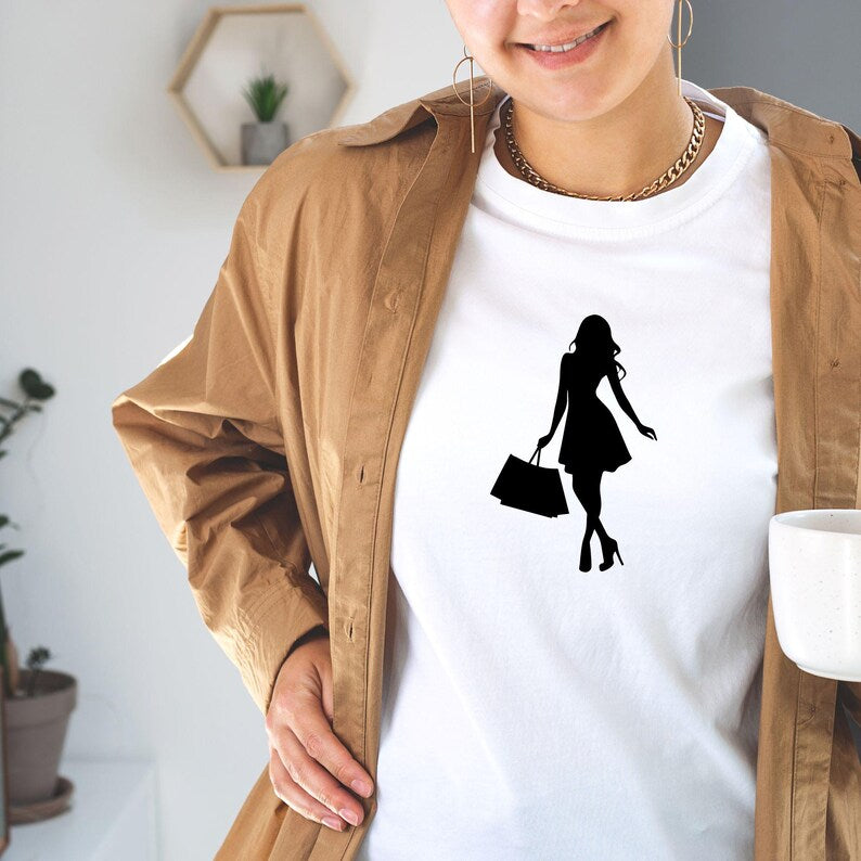 Shopping Girl SVG\ Shopping Girl SVG Bundle\ shopping girl clipart\ Shopping Girl Cut File\ Shopping Girl Cricut\ Shopping Girl silhouette