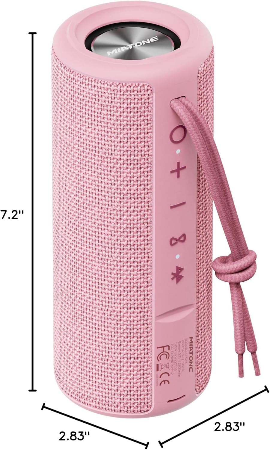Outdoor Portable Bluetooth Speaker Waterproof Wireless Speakers Gifts for Women Mothers Mom Wife Her - Pink